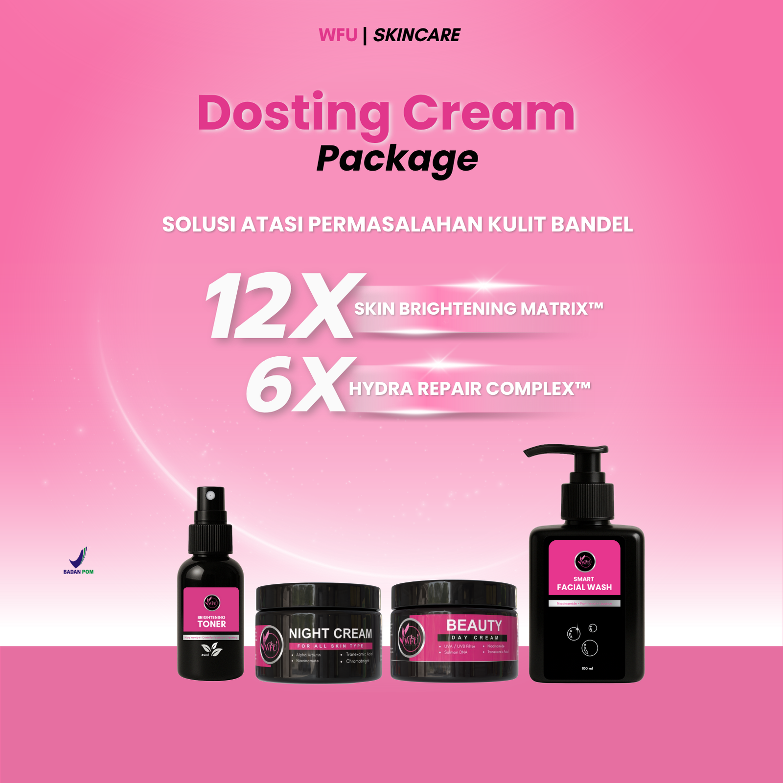 Paket Dosting Cream WFU Skincare (Reseller Only)